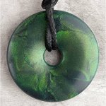 Teething Bling Pendant - Emerald Shimmer
